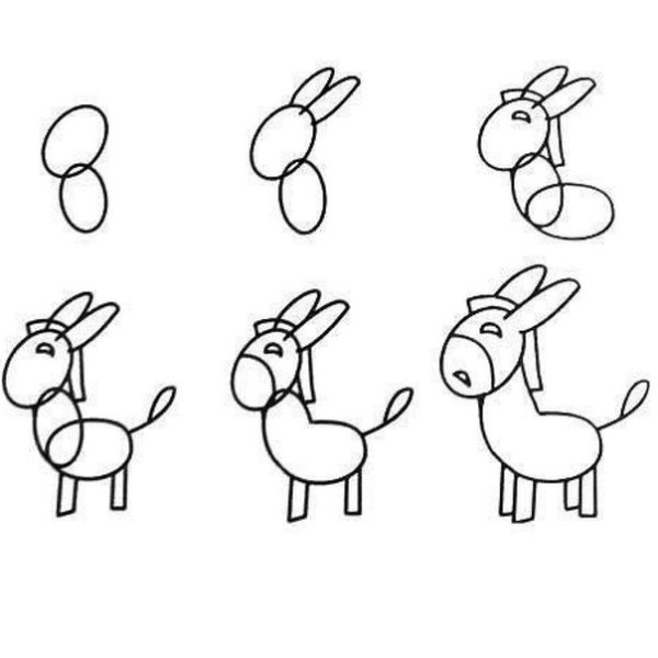 Ослик из Винни пуха раскраска