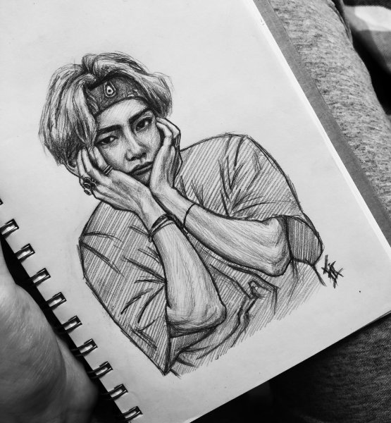 Губы Чимина из БТС рисунок