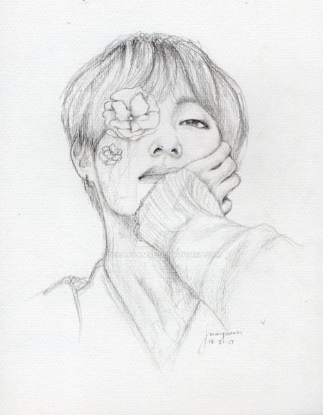 Портреты БТС Тэхен