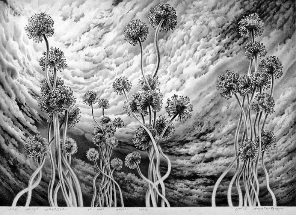 Грузинский художник Гурам Доленджашвили