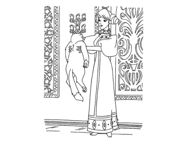 Раскраска царевны Варя