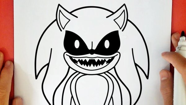 Соник ехе раскраска