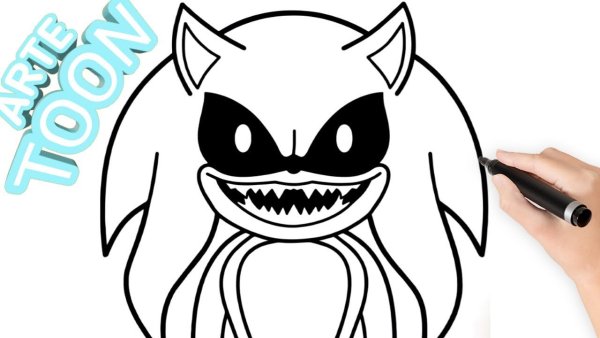 Соник ехе раскраска