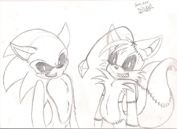 Раскраска супер Соник ехе