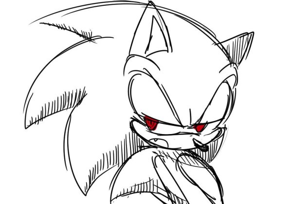 Sonic Werehog раскраска