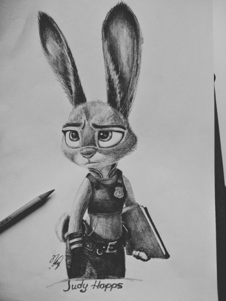 Джуди Хоппс рисунки