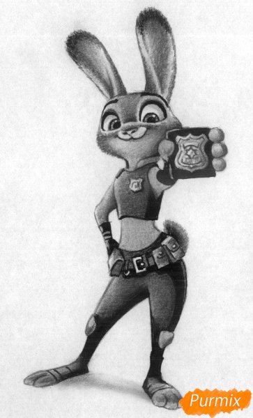 Джуди Хоппс для срисовки