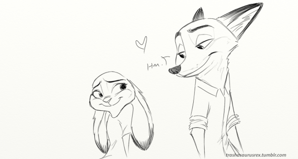 Рисунки для срисовки из Зверополиса