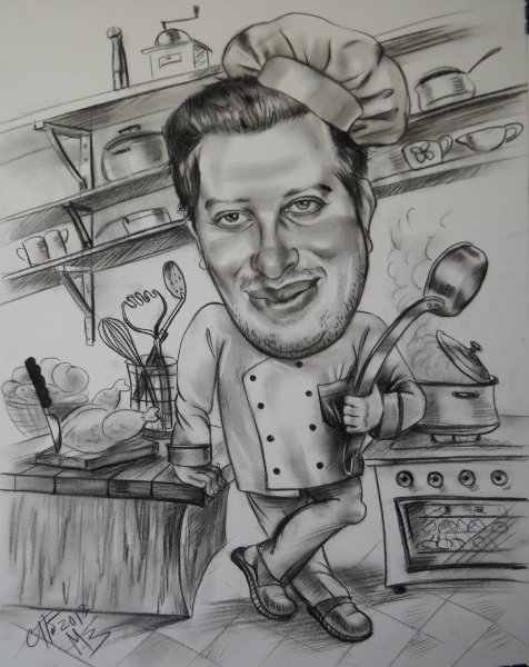 Шарж повар