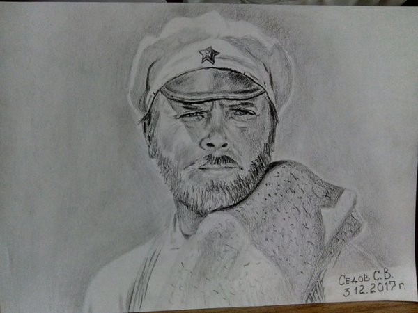 Портрет злого человека карандашом