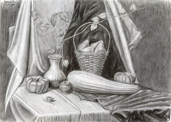 Натюрморт из разнородных предметов