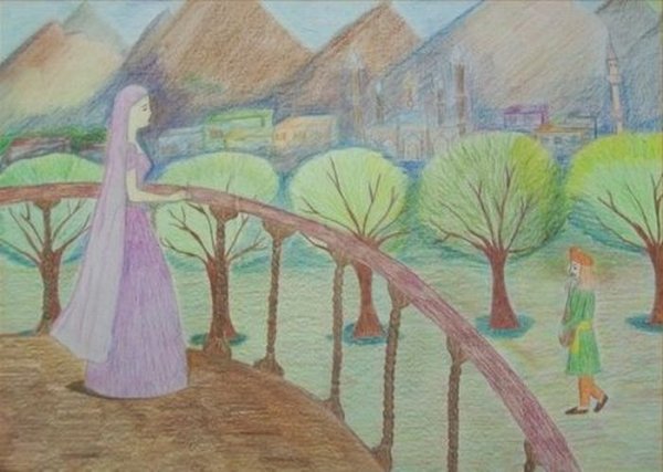 Ашик Кериб рисунок