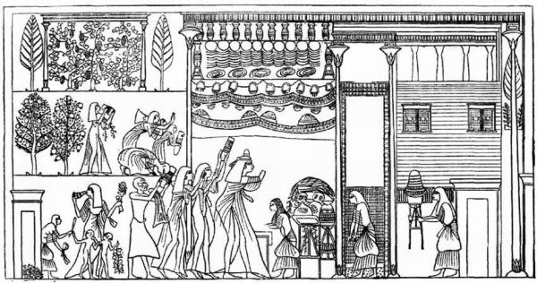 Дом египетского вельможи в древнем Египте