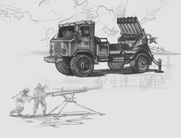 Военная техника карандашом