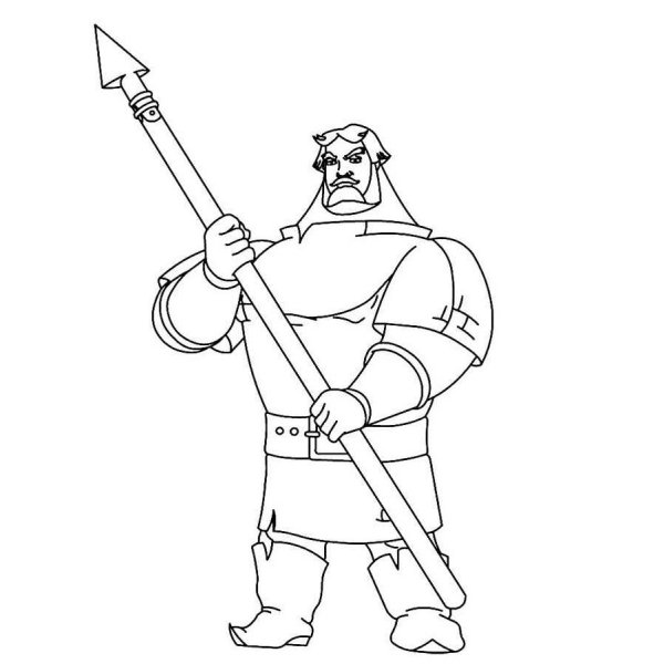 Легкий портрет Ильи Муромца