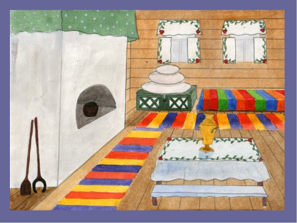 Интерьер крестьянской избы
