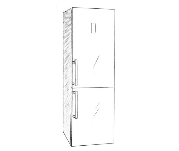 Холодильник зарисовка