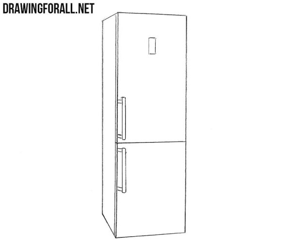 Холодильник раскраска для детей