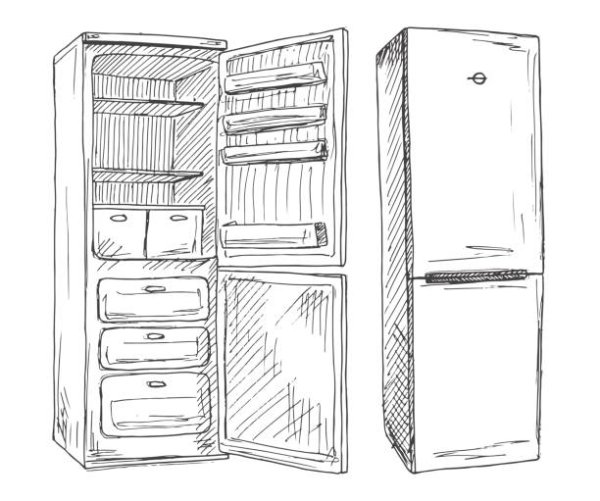 Холодильник эскиз