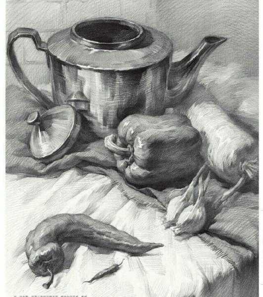 Натюрморты карандашом Юрий Кушевский