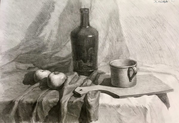 Натюрморты карандашом Юрий Кушевский