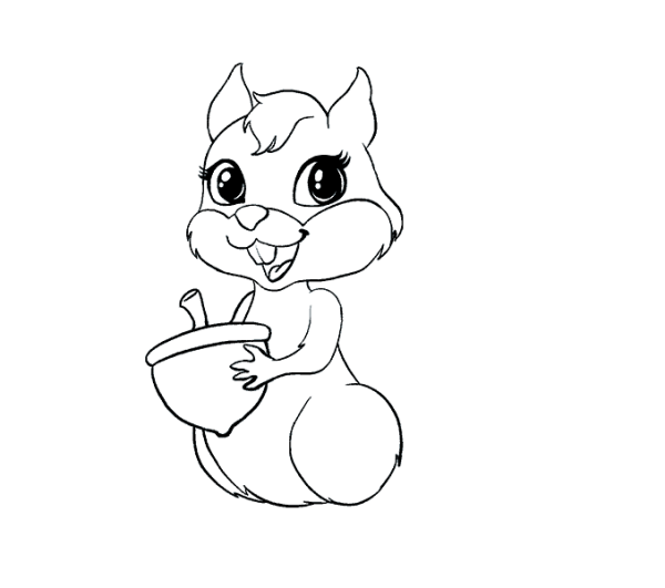 Как нарисовать белку