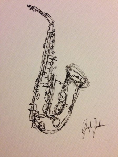 Саксофон для рисования