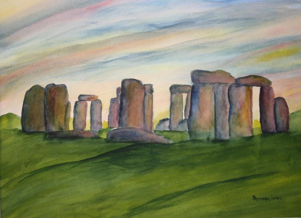 Стоунхендж нарисовать