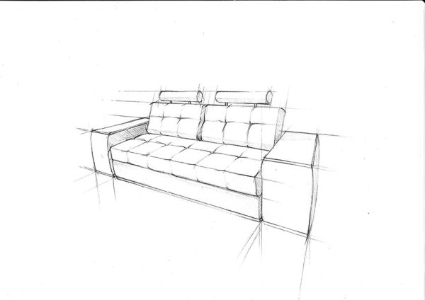 Диван рисунок