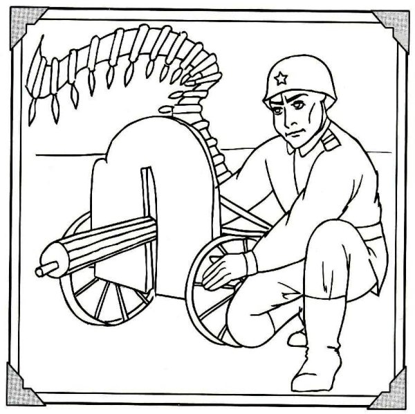 9 Мая раскраска