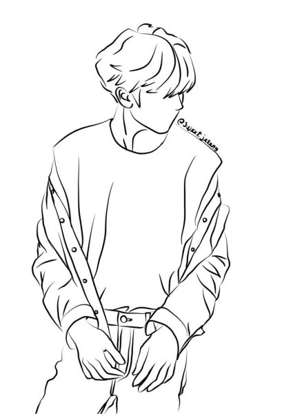 Хан Джисон нарисовать