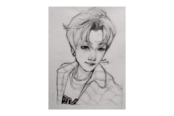 Хан Джисон рисунок