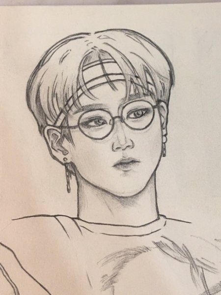 Хан Джисон нарисовать