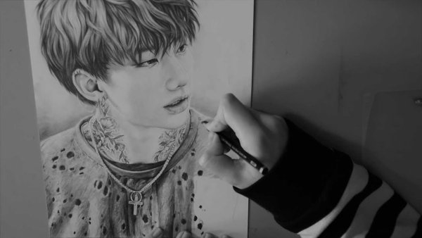 Джисон Stray Kids рисунок