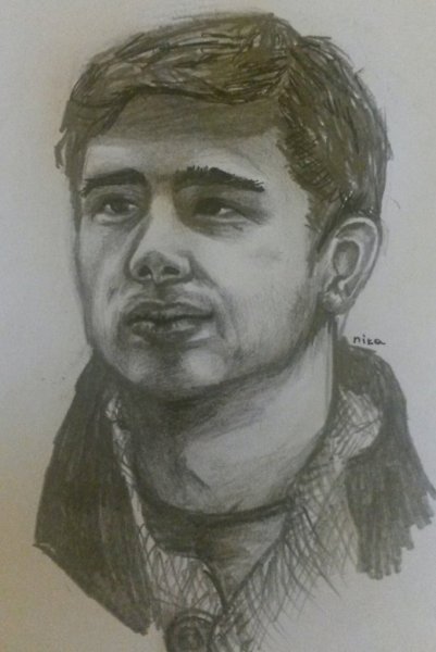 Сергей Бодров портрет карандашом