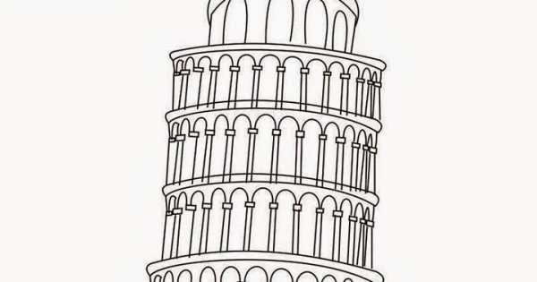 Пизанская башня эскиз