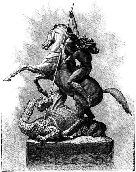 Георгий Победоносец раскраска для детей