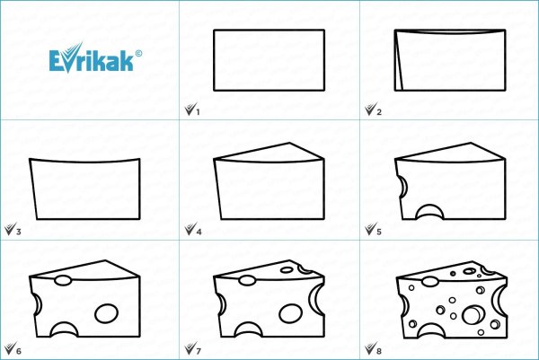Сыр раскраска для детей