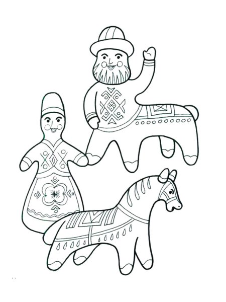 Каргопольская игрушка Дымковская Филимоновская легкие