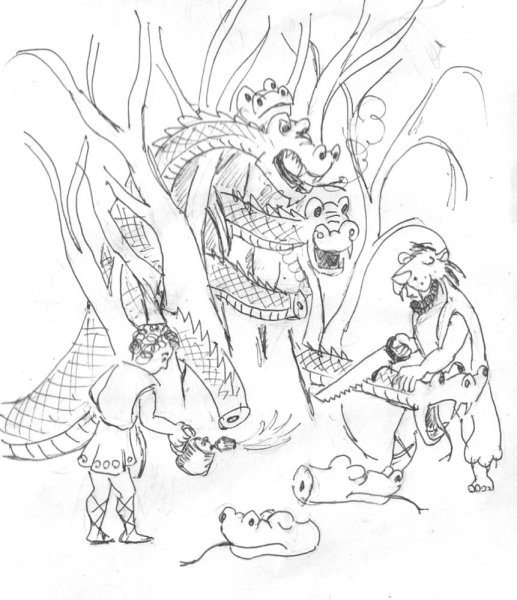 Никита Кожемяка раскраска