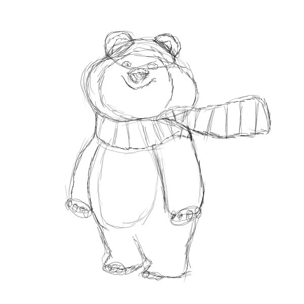 Олимпийский мишка 1980 разукрашка