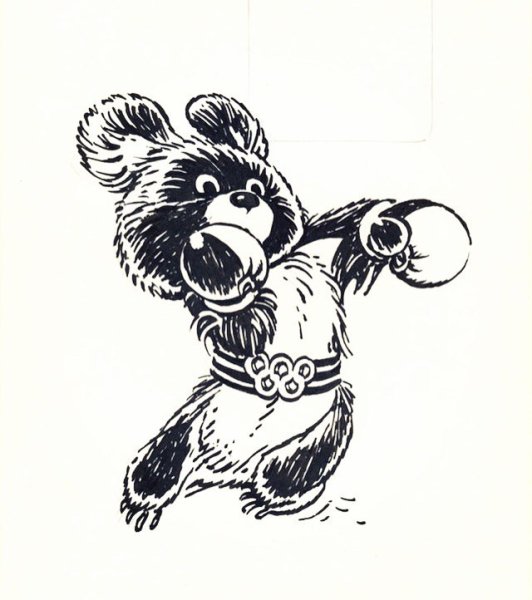 Олимпийский мишка 2014 рисунок