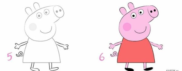 Мультик свинья пепадля срисовки