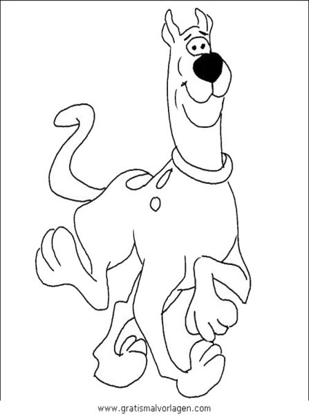 Скуби Ду для срисовки карандашом