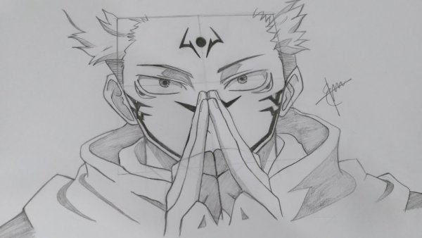 Юджи Итадори скетч