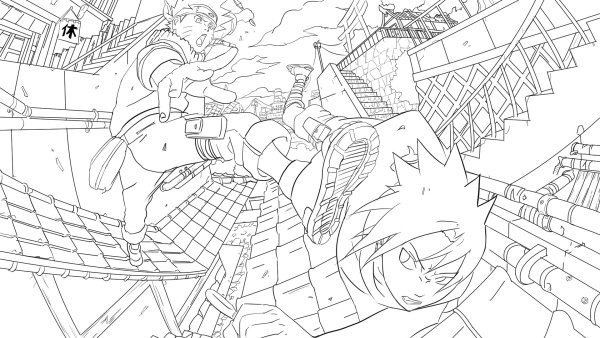 Раскраска Наруто