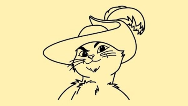 Раскраска кот в сапогах Шарль Перро