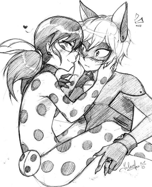 Раскраска леди баг и супер кот