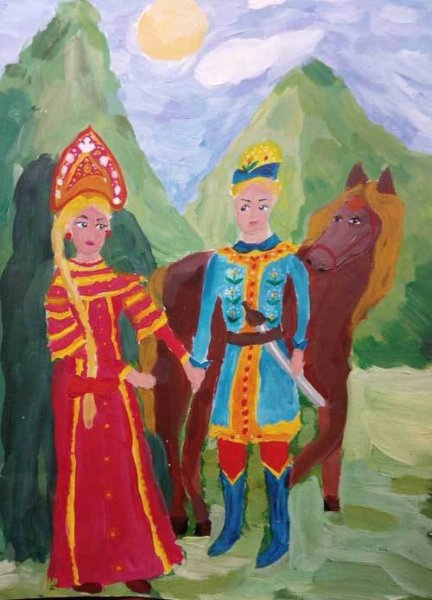 Рисование царевича для детей