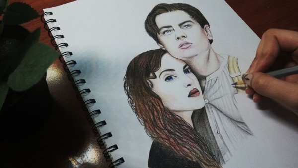 Роза и Джек рисунок